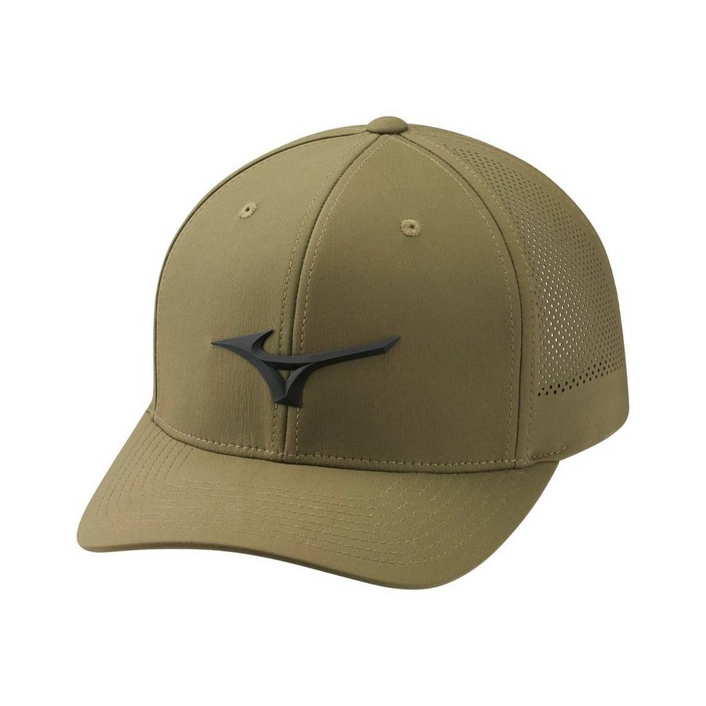 Mens Mizuno Tour Vent Adjustable Hat Dark Olive Philippines (GKBJHY159)